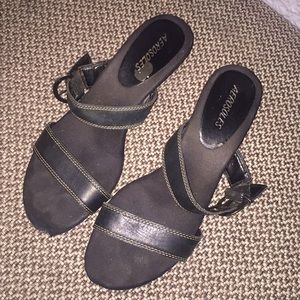 Aerosoles black sandals